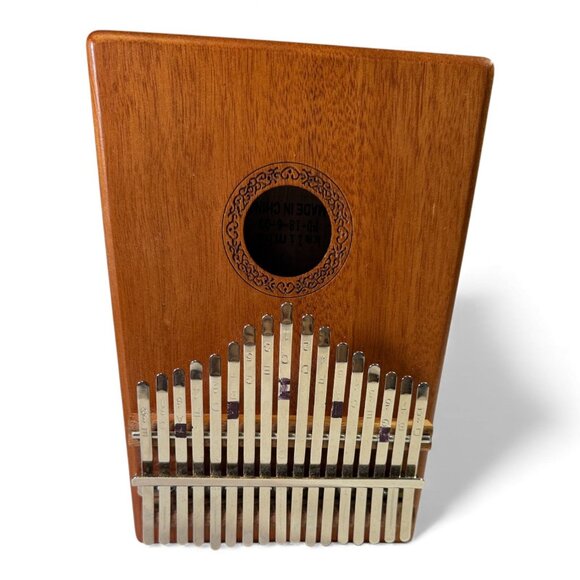 17-Key Mahogany Kalimba Thumb Piano By Hidear With Box & Accessories For Beginne - Picture 9 of 10